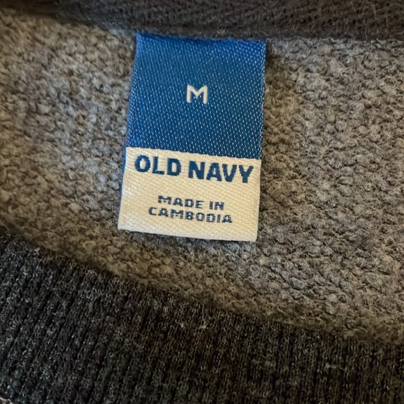 Old Navy women’s Medium top sweatshirt tunic animal cheetah print grey - Picture 5 of 7